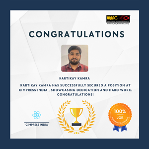 Congratulations to karthikay kamra